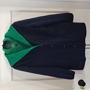 Authentic Mackintosh Vestcoat Wool Hooded Jacket Coat Winter Button/Zip Vintage